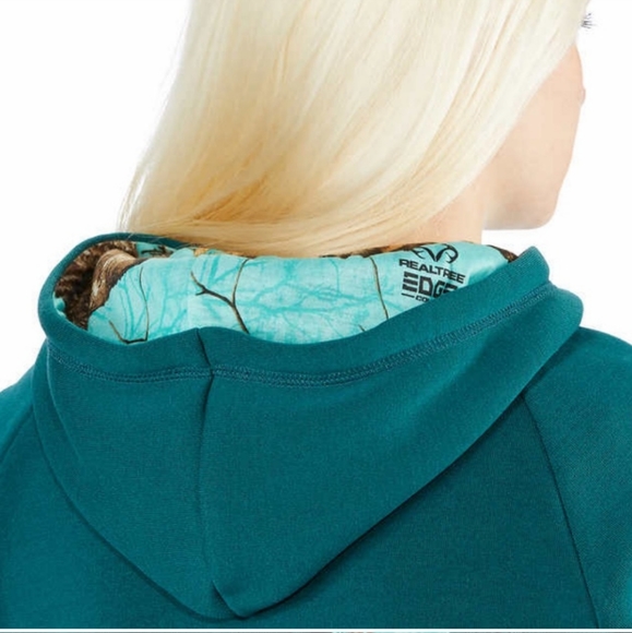 RealTree® Aqua Fleece Hoodie Sweatshirt Sz: L - Picture 5 of 12